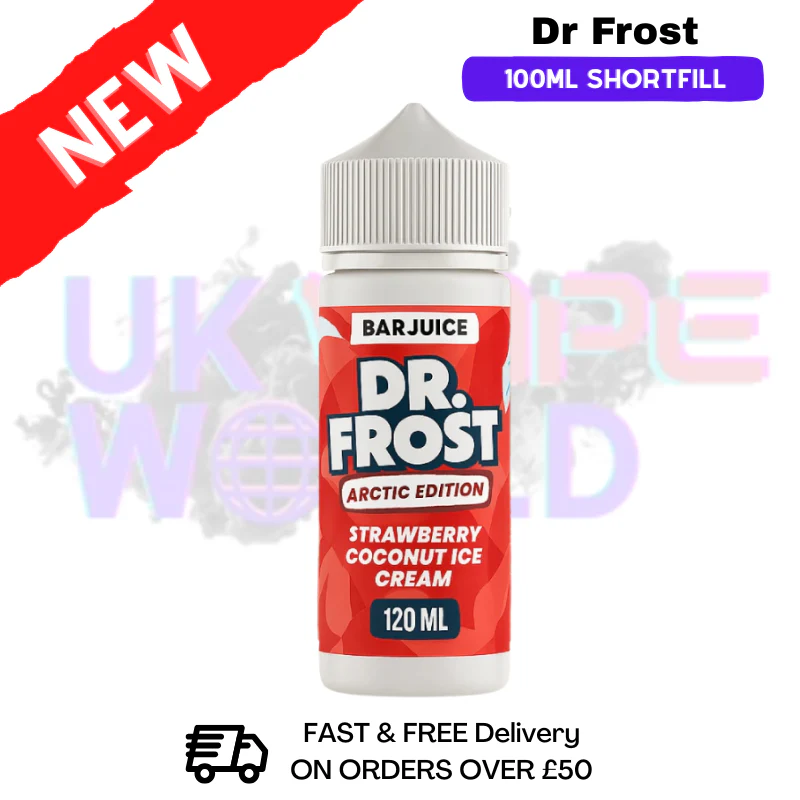 Straw Coconut Ice Cream Dr Frost 100ml E-Liquid - £6.99