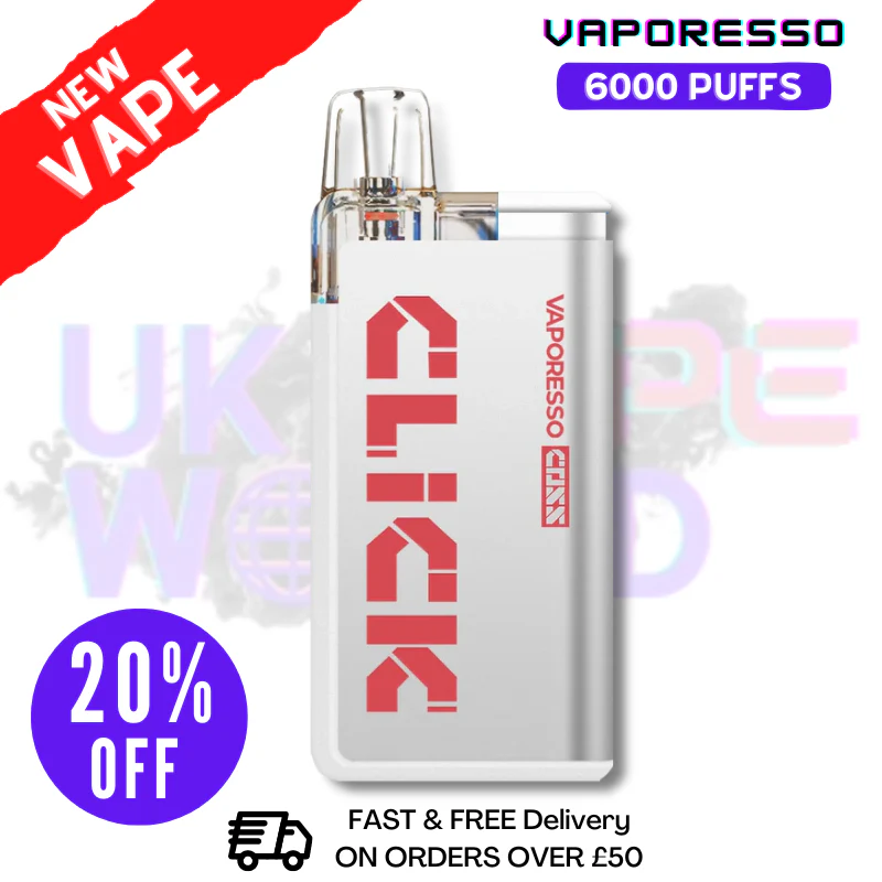 Strawberry Kiwi Vaporesso 6K Coss Click Disposable Kit - ONLY £8.99