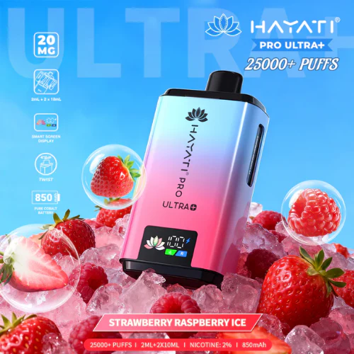 Straw Raspberry ICE Hayati 25K Pro Ultra Plus Kit