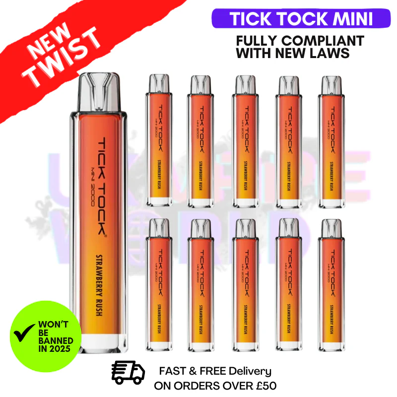 Strawberry Rush Tick Tock Mini 2000 Box Of 10