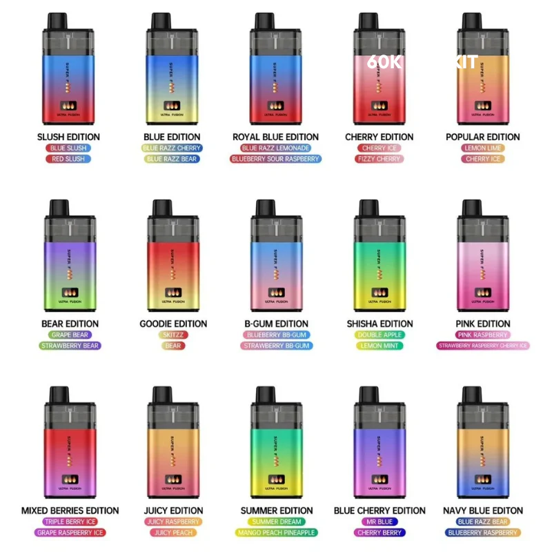 SuperFire 60K Ultra Fusion 60000 Puff Bar Twist Pod Kit - £10.99 - Image 2