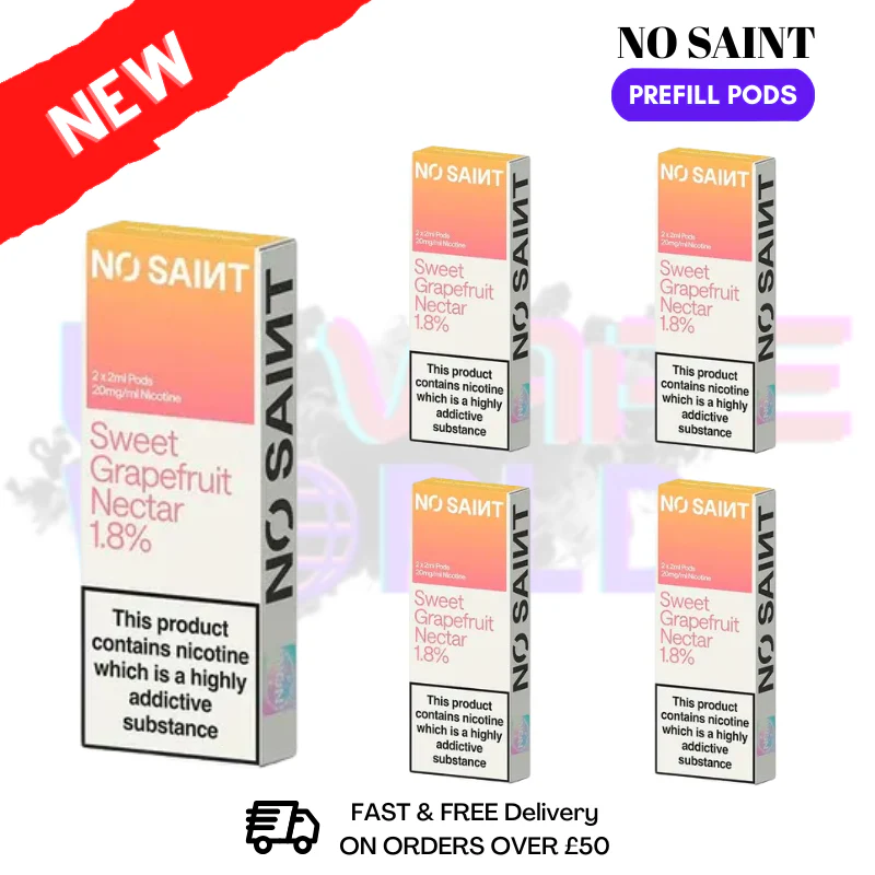 Sweet Grapefruit Nectar No Saint Prefilled Pods Box Of 5