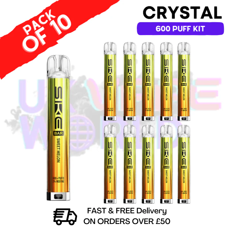 Sweet Melon SKE 600 Puff Crystal Kits Box Of 10