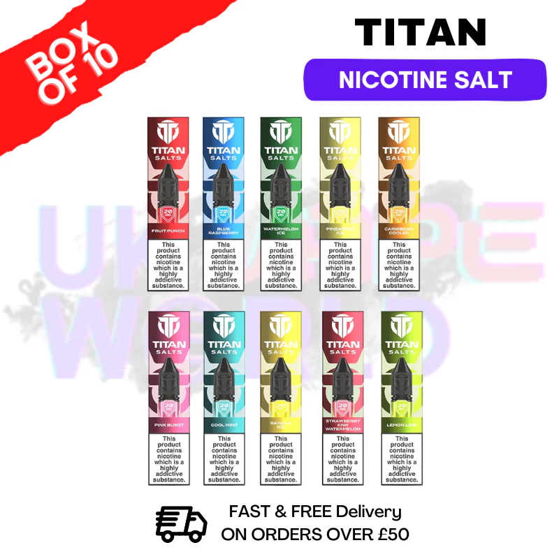 Titan 10ml Nic Salt BOX OF 10 - Lowest Price