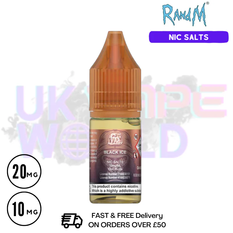 Black Dragon Ice RandM Tornado 7000 Nic Salt 10ML eLiquid