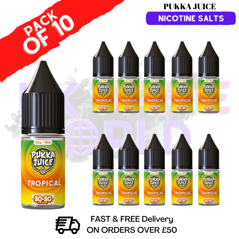 Tropical Pukka Juice Nic Salt Box Of 10