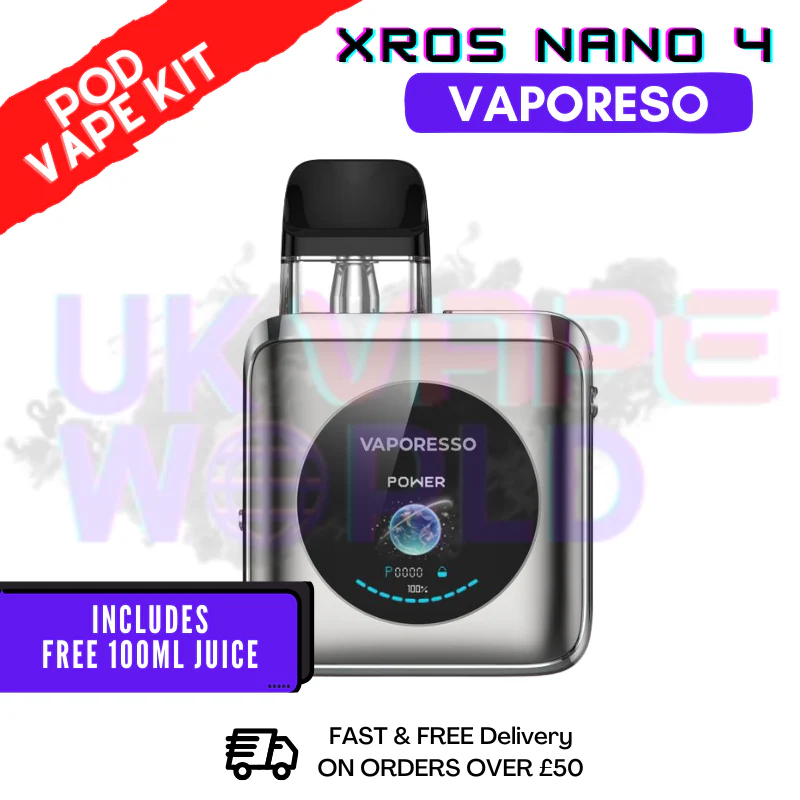 Vaporesso Xros Nano 4 Titanium Silver Vape Kit