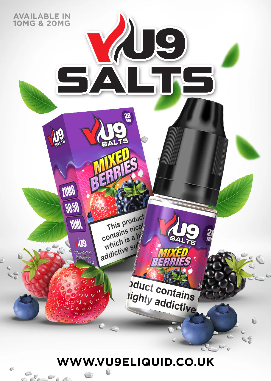Vu9 Pod Salts 10ml 10mg Pack of 3 - Image 2