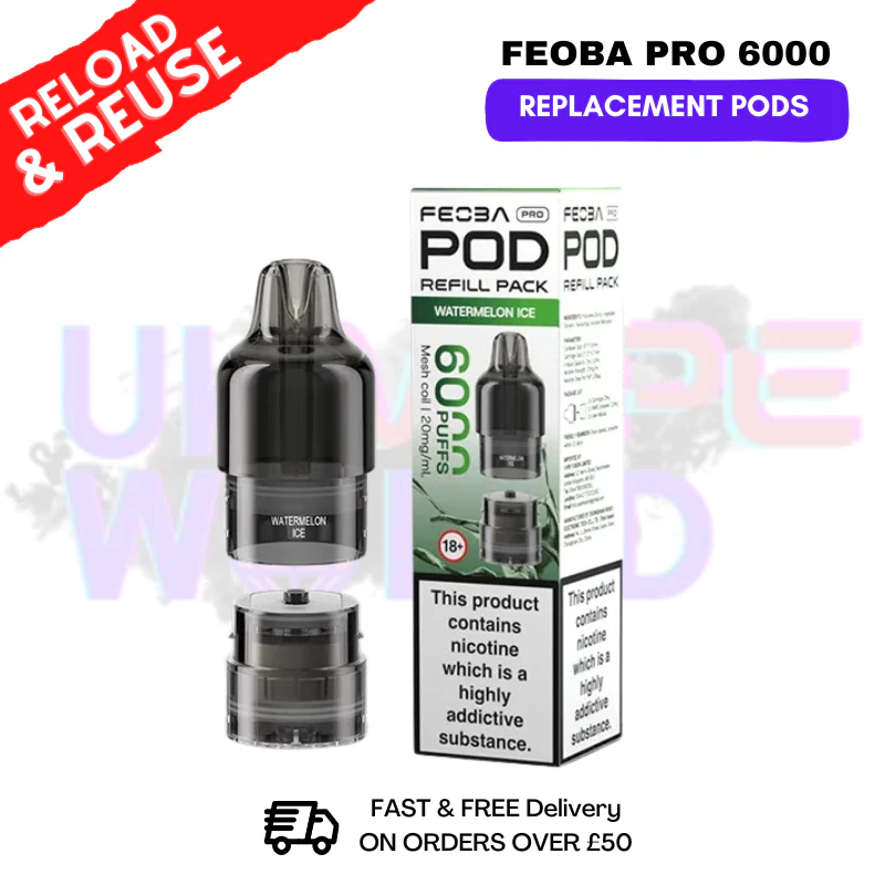 Watermelon Ice FEOBA Pro 6000 Replacement Pods