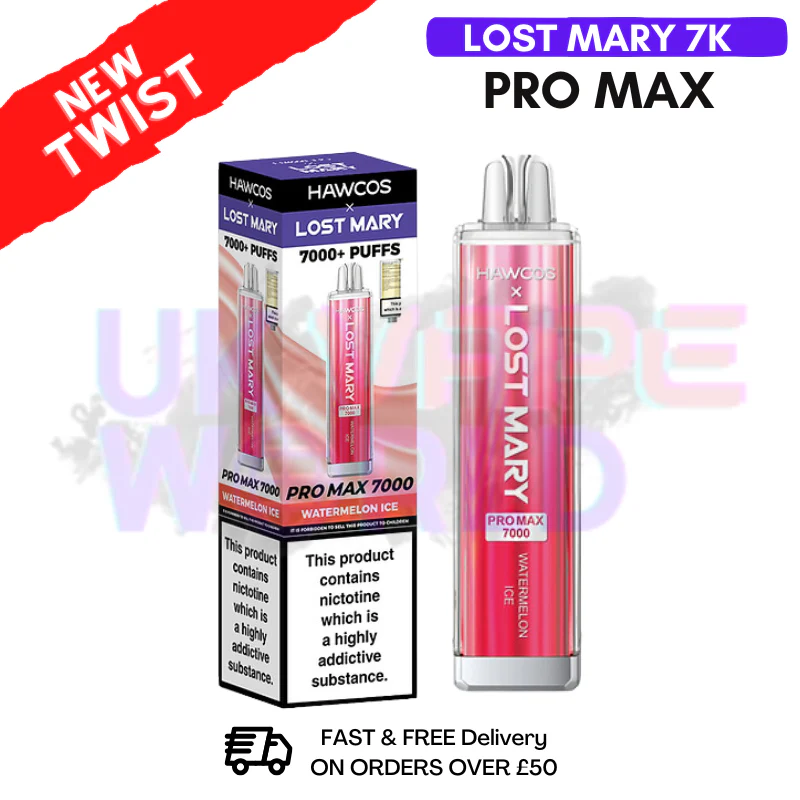Watermelon ICE Lost Mary 7K 7000 Puff Pro Max Bar