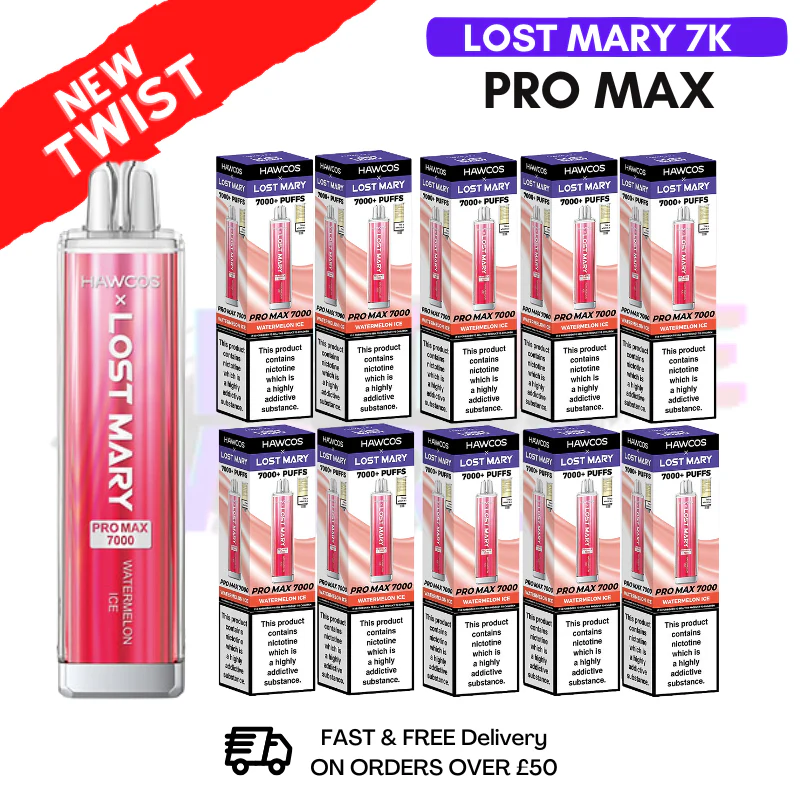 Watermelon ICE Lost Mary Pro Max 7K Box Of 10