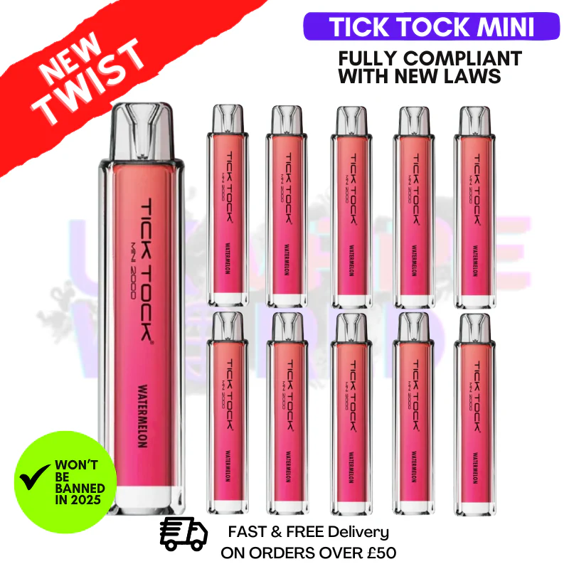 Watermelon Tick Tock Mini 2000 Box Of 10