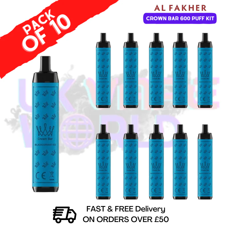 White Flash Al Fakher 600 Puff Kits Box Of 10